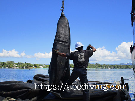 Salvage bags handling